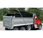 Dump Truck Tarp Kit 7 6 x20  Asphalt Vinyl Tarp W  Double Pocket   Grommets 18oz