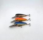  3  Vintage Rapala Deep Diver 90-7 Crankbait Fishing Lures Lot Of 3