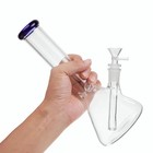 10  Heavy Duty Glass Bong Glass Water Pipe Smoking Tobacco Pipe Beaker 14mm Bowl