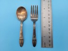 Antique Rogers Bros  1847 Is Silver Plate Baby Fork   Spoon 1940 s Era