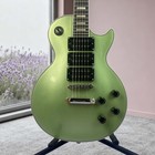 Les Paul Custom Electric Guitar Metallic Green Hhh Pickup Diamond Christmas Gift