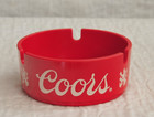 Vintage Coors Beer Red Plastic Cigarette Ashtray Made In U s a  Pa  Good Cond 