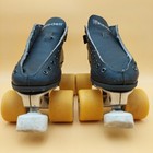 Riedell 122 Quad Speed Roller Skates Black Size 4  Usa Star Sure Grip Invader 2l