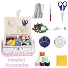 Sewing Box With Accessories  Large Sewing Kit Storage And Organizer Case  Vin   