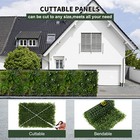 40 x40  Artificial Boxwood Mat Wall Hedge Decor Privacy Fence Panel Grass