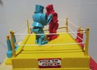 Vintage 1966 Rock  em Sock  em Robots By Marx With Original Box