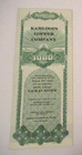 9 Antique 1920 s Kamloops Copper Co Duluth  Minn  Stock Certificates Gold Notes