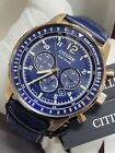 Nwt Citizen - Ca4503-00l - Men s Eco-drive Chronograph Rose Gold Watch