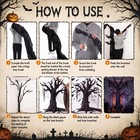 Diy Halloween Spooky Bat Tree Wall Decor Kit  3d Bats Set  98ft Black Paper Roll