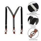 Men Suspenders Adjustable 1 4 Inch Wide Heavy Duty Y-back Elastic Tuxedo Elas   