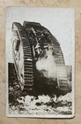 Ww1 British Army Mark Iv Tank In Action Rppc Vintage Real Photo Postcard Azo