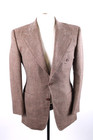 Vintage 1970s Marios Herringbone Belted Back Mens Suit Size 36-38