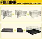 Rabbit Playpen Pet Pen Small Animal Cage With Waterproof Liner-extension Playpen