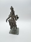 Vintage South Indian Bronze Hindu Goddess Statue Devi Parvati Lakshmi Figure