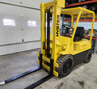 Hyster H40h Lpg 2 Stage Mast 4000 Lb Pneumatic Forklift