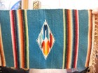 Antique Vtg Native American Indian Navajo Style Small Woven Rug   Dresser Scarf