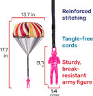 Parachute Toys For Kids - Tangle Free Outdoor Flying Parachute Men  Top Indoo   