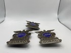 Lot Of 3 - Vintage Ford Highland Park Guard Badges Security Eagle On Top