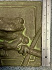 Green Bull Frog Tile Clay Forms By Janet Ontko Hanging Home Wall Decor Art