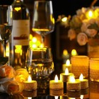 72 Pcs Led Glitter Votive Tealights Valentine Flameless Battery Tea Lights Candl
