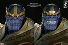Sideshow Marvel Thanos On Throne Maquette Statue Exclusive Portrait  750 2 Heads