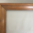 Old Vintage Solid Wood Carved Ornate Deep Picture Frame 20    X 17    beige oak