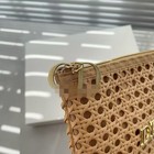 2026 Summer Limited Edition Rattan Beige Cosmetic Pouch Storage Bag
