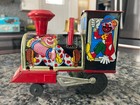 Vintage Rare Tin Friction Circus Loco By Takatoku Toys Co   Ltd Working  C video