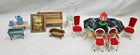 Lot Of Vintage Dollhouse Furniture Dining Table   Chairs   Others Some Ideal