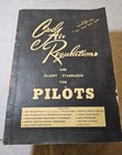 Vintage 1960 Civil Air Regulations And Flight Standards For Pilots Manual