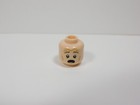 Lego Male Boy Dual Sided Flesh Head Minifig Dark Tan Eyebrows Cheeklines R6