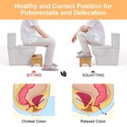 Bamboo Toilet Stool Wooden Squatting Potty Stool For Adults 7 Inch  1 Pack 