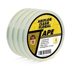 4packs Clear Floral Tape - 1 4 Inches Wide Floral Vase Tape  Clear Waterproof   