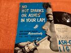 Original 1960 1961 Ford Vintage Cigarette Lighter Store Counter Display Sign Nos