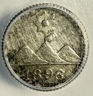 Guatemala 1 4 Real 1896 Silver Coin - Icg Au 50 Details   Cleaned