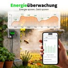 4x Wifi Smart Socket Outdoor Power Meter Timer App Remote Control 16a