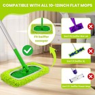 8 Pack Chenille Mop Refill Pads  Reusable Microfiber Pads For M  Green 