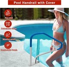 Pool Handrail 49 4 x34  Railings Swimming Safety 375lb 304 Stainless Steel Stair