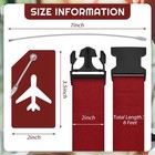 8 Pcs Luggage Straps Suitcase Tags Set For Tsa Approved  4 Travel Adjustable    