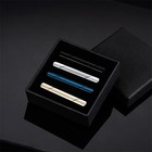 4pcs Mens Stainless Steel Tie Clip Necktie Bar Clasp Clamp Pin Gold Black Silver