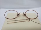 Prince Nez 1890s Antique 10k Gold Eye Glasses W  Chain Spectacles