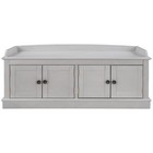 42 7    Home Shoe Bench Entryway Corridor Stool Cabinet Storage Cushion 4 Doors