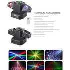 Moving Head Party Light Rotating Disco Ball Laser Beam Strobe Remote Dmx