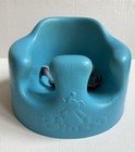 Bumbo Infant Floor Seat Baby Sit Up Chair With Adjustable Safety Harness  Blue