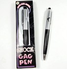 2x Shocking Electric Shock Novelty Metal Pen Prank Trick Joke Gag Toy Gift Funny