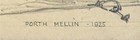 Porth Mellin Cornwall - Antique Pencil Drawing - 1925