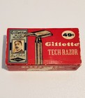 Vtg Gillette Tech Razor With Original Box From 1945