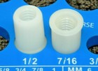  25  Round Nylon Spacer 7 16  Od X 5 16  Internal Threads Id X 5 8  Length  Es