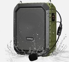 1-shidu Portable Voice Amplifier M800uhf Black green Bluetooth Water Proof New