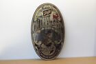 Vintage Schlitz On Draught Hanging Beer Sign Oval Mirror Gold 1972 Fast Shipping